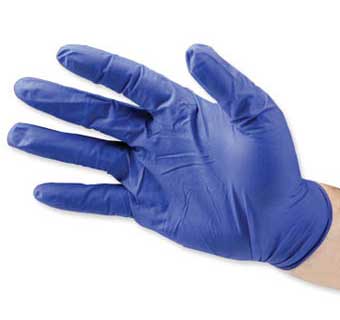 TRUEBLUE NITRILE GLOVES MEDIUM X 100 COUNT BOX
