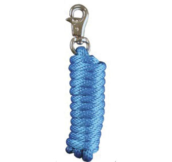 3142 R POLY LEAD ROPE WITH BULL SNAP 5/8 IN X 10 FT TURQUOISE