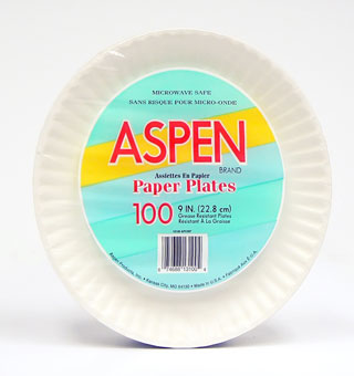 PLATE 9 IN GOLD LABEL COATED 100/PKG
