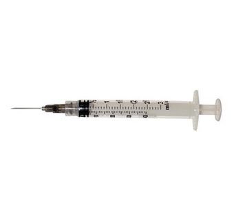 SYRINGE 3CC 22X3/4 LL 100/PKG 26115