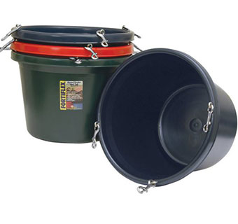 ROUND FEEDER TUB - 30 QUART - BLACK - EACH