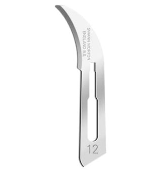 SWANN-MORTON SCAPEL BLADE STERILE SIZE 12 (EACH)