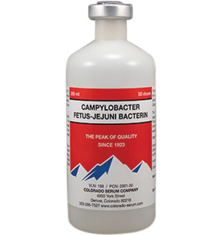 CAMPYLOBACTER FETUS-JEJUNI BACTERIN (OVINE) 250 ML (50 DOSES)