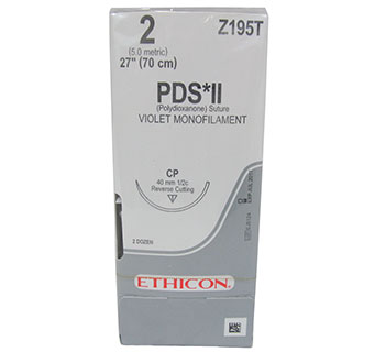 ETHICON™ PDS® II SUTURES Z195T 27 IN (CP) 24/PKG