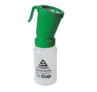 AMBIC BAGGED NON-RETURN DIP CUP - GREEN - EACH