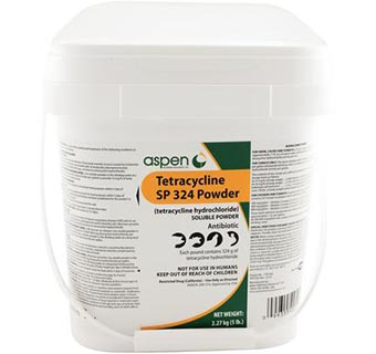 TETRACYCLINE SP 324 POWDER (TETRACYCLINE HYDROCHLORIDE) 5 LB 1/PKG (RX)