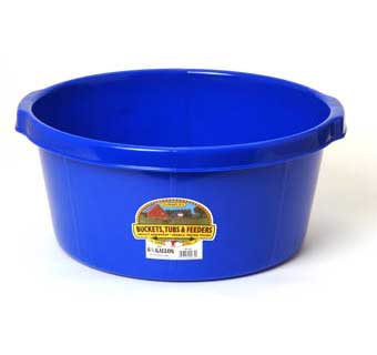 RUBBER ALL-PURPOSE TUB 6.5 GALLON BLUE 1/PKG