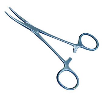 JORVET™ KELLY FORCEPS CURVED 1/PKG