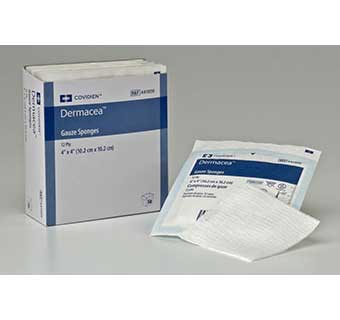 DERMACEA™ GAUZE SPONGES 3 INCH X 3 INCH X 8 PLY 200 COUNT