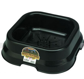 PLASTIC SALT AND MINERAL BLOCK PAN - BLACK - 10 QUART - EACH