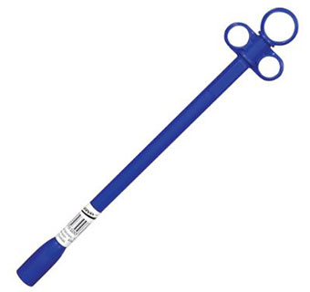 BALLING GUN FOR CALVES LAMBS COLTS  PLASTIC  BLUE  EACH