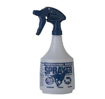 PROFESSIONAL SPRAY BOTTLE 32 OZ BLUE EQUINE DESIGN