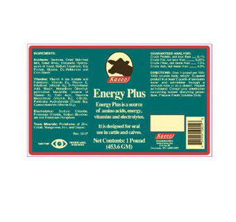 ENERGY PLUS ELECTROLYTE SUPPLEMENT 1 LB