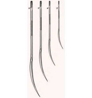 SUTURE NEEDLE 1/2 CRVD CUT 6 IN 12/PKG