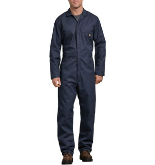 48611 BASIC BLENDED COVERALL LONG SLEEVE DARK NAVY REGULAR MED