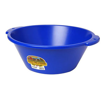 PLASTIC FEED PAN - BLUE - 18 QUART - EACH