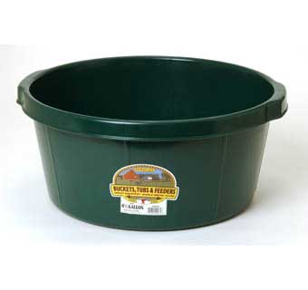RUBBER ALL-PURPOSE TUB 6.5 GALLON GREEN 1/PKG