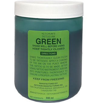 TATTOO INK ROLL ON GREEN 18 OZ 1/PKG