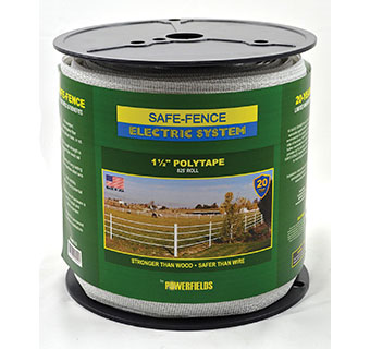 SAFE FENCE POLYTAPE 825 FT L X 1-1/2 IN W WHITE