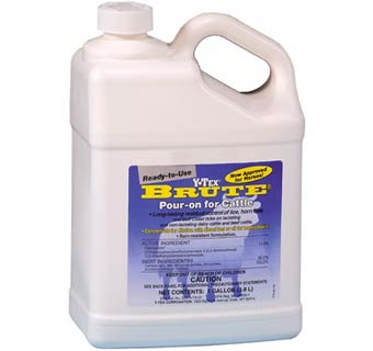 BRUTE (PERMETHRIN) POUR ON CATTLE GALLON 1/PKG