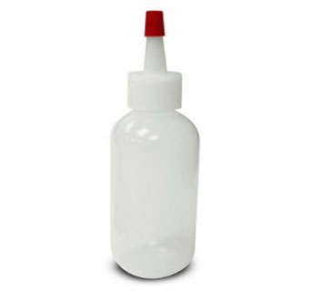 BOSTON ROUND BOTTLE WITH YORKER CAP 2 OZ NATURAL LDPE 25/PKG