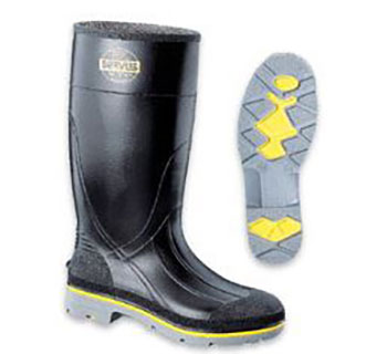 SERVUS XTP™ PVC FOOTWEARSTEEL TOE BLACK & YELLOW SIZE 13