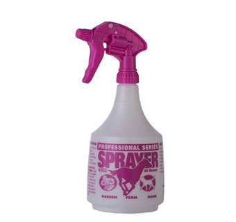 PROFESSIONAL SPRAY BOTTLE - 32OZ - HOT PINK  EQUINE DESIGN - EACH
