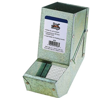 METAL SMALL ANIMAL FEEDER WITH SIFTER BOTTOM - 3IN - EACH