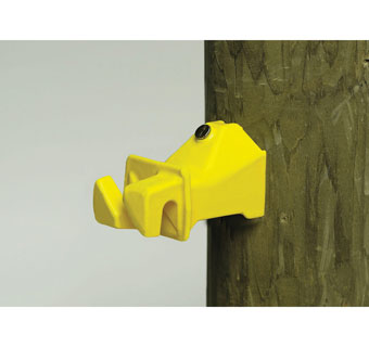 SNUG® INSULATOR 4 IN YELLOW FOR WOOD POST 25/PKG