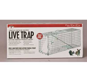 LITTLE GIANT 24.25 INCH SINGLE-DOOR ENTRY LIVE ANIMAL TRAP LT3