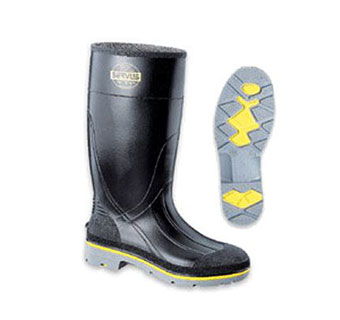 SERVUS XTP™ PVC FOOTWEARSTEEL TOE BLACK & YELLOW SIZE 12