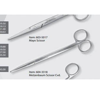 METZENBAUM SCISSOR CUR JAPAN STAINLESS STEEL 5-3/4 IN L
