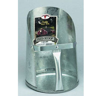 GALVANIZED FEED SCOOP - 3 QUART - EACH