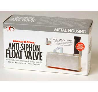 TROUGH-O-MATIC® ANTI-SIPHON FLOAT VALVE W/ ALUMINUM HOUSING 1/PKG