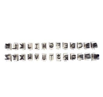 TATTOO DIGITS LETTERS A-Z SET