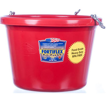ROUND FEEDER TUB - 30 QUART - RED - EACH