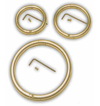 BULL RING BRASS 3/8 IN THK X 3-1/2 IN DIA 1/PKG