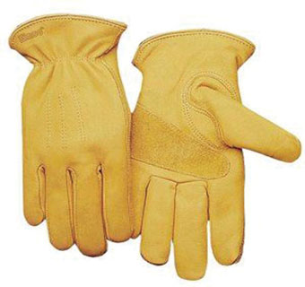 M198 GRAIN COWHIDE LEATHER UNLINED PREMIUM-GRADE WORK GLOVES MED