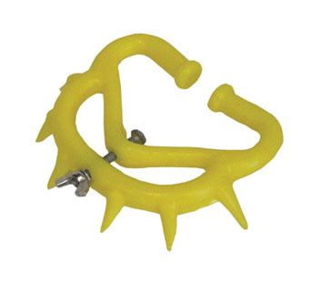 ADJUSTABLE CALF WEANER L YELLOW METAL/PLASTIC