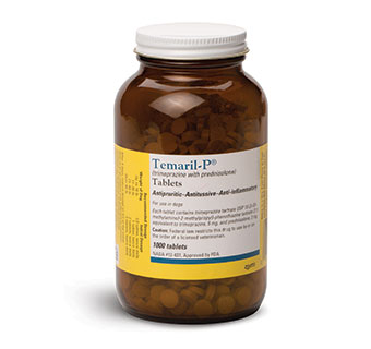 TEMARIL-P® TABS (TRIMEPRAZINE/PREDNISOLONE) 5 MG 1000/PKG (RX)