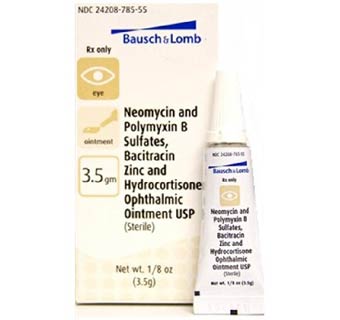NEO POLY BAC ZINC & HC OPHTHALMIC OINTMENT 3.5 G (RX)