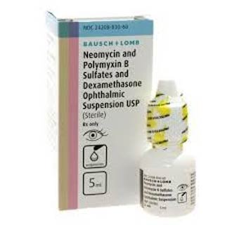 NEOMYCIN POLYMYXIN B SULFATES DEXAMETHASONE OPHTHALMIC SUSPENS 5 ML RX