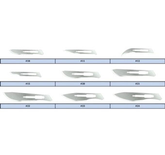 FEATHER® CONVENTIONAL SCALPEL #22 GRAY STAINLESS STEEL 20/BX