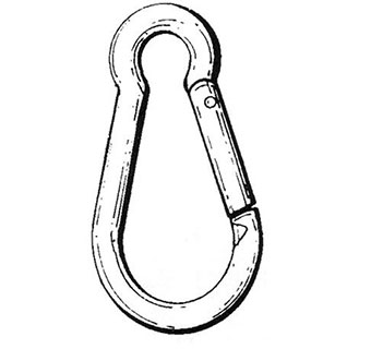 OPEN EYE CHAIN SNAPS 1/2 IN ZINC PLATED 1/PKG