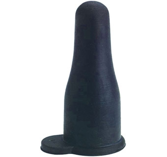 PURE GUM POP BOTTLE LAMB NIPPLE BLACK RUBBER