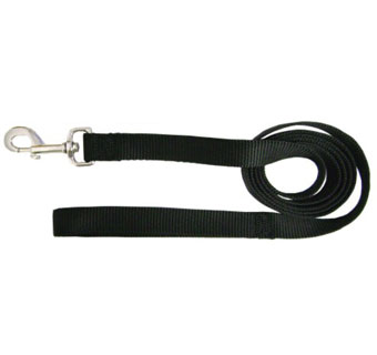 HAMILTON® SLF NYL SGL THICK LEASH WITH SWIVEL S 5/8 IN X 4 FT BLACK