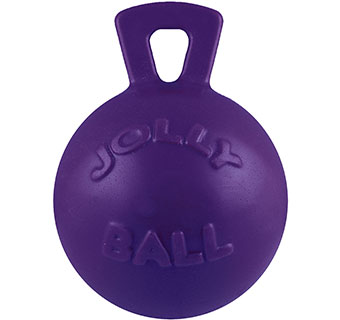 TUG N TOSS JOLLY BALL 8 IN PURPLE 1/PKG