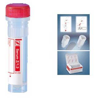 MICRO TUBE 1.3 ML SERUM RED 100 COUNT