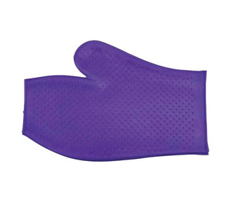 GLOVES MASSAGE MITT RUBBER RED