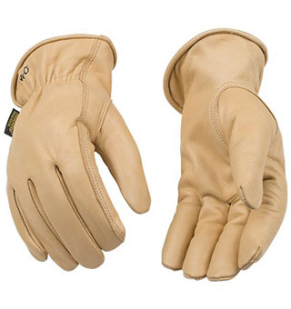 HEATKEEP® 98RL COWHIDE LTHR THRMAL LND GUNN-CUT DRIVER GLOVES L